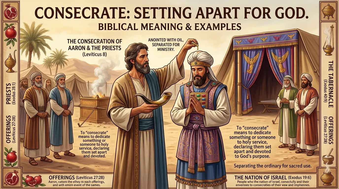 Consecrate Meaning in the Bible