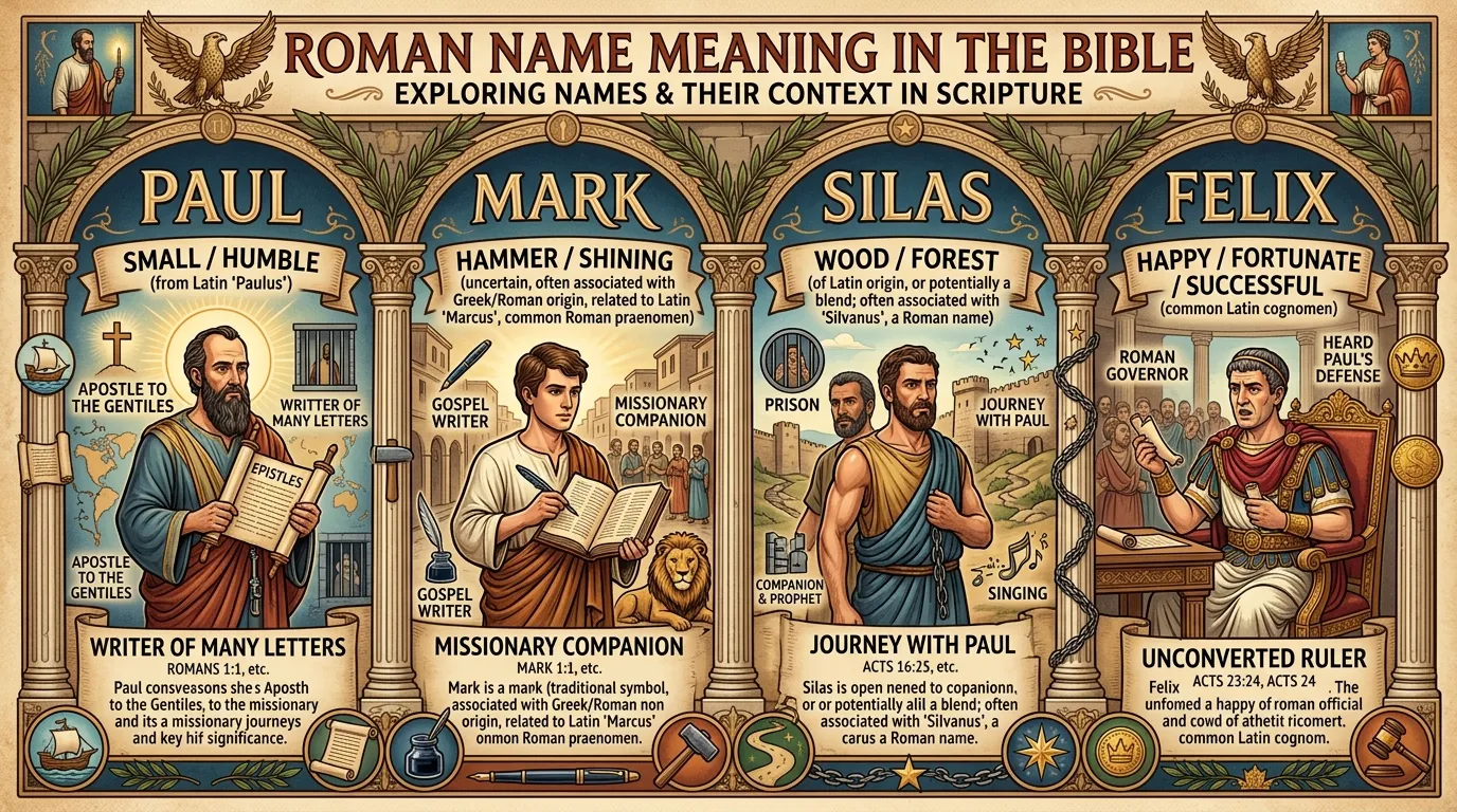 Roman Name Meaning in Bible