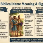 Caleb Name Meaning in the Bible