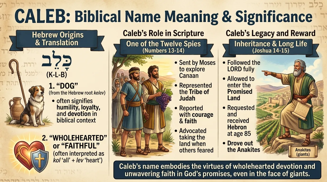 Caleb Name Meaning in the Bible