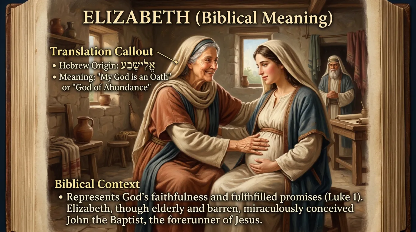Elizabeth Meaning in Bible